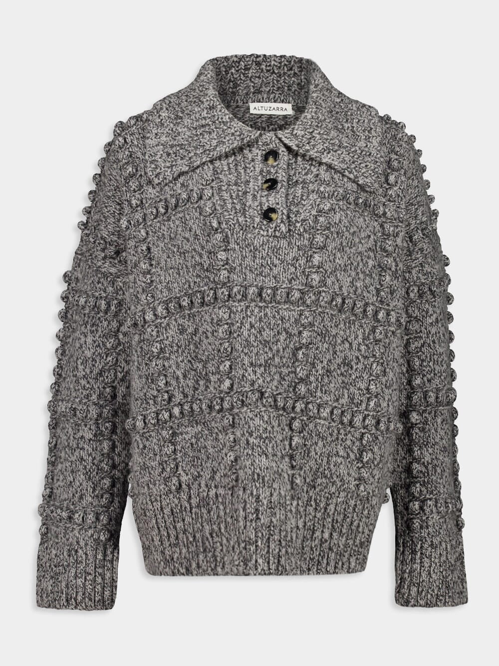 Grey Melange Mitch Merino Sweater