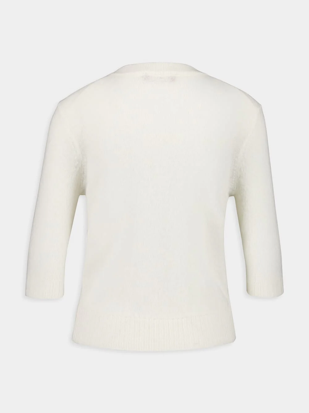 Ivory Wool-Alpaca Ty Sweater - Image 3