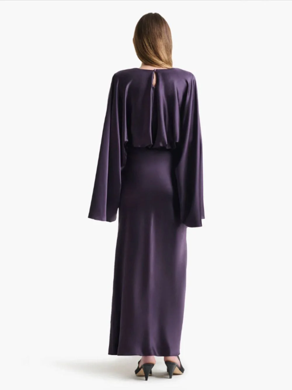 Orchid Evinka Silk Maxi Dress - Image 3