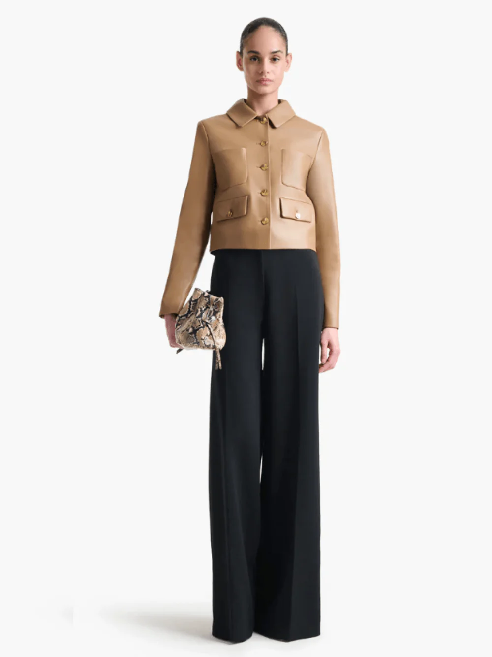 Saddle Astley Leather Jacket - Image 2