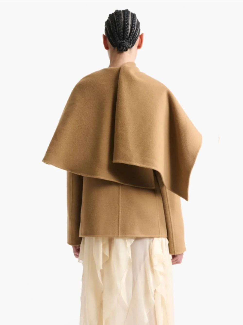 Saddle Brown Dak Cape Coat - Image 5