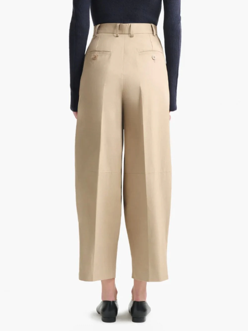 Sepia Dash Cropped Barrel-Leg Pants - Image 3