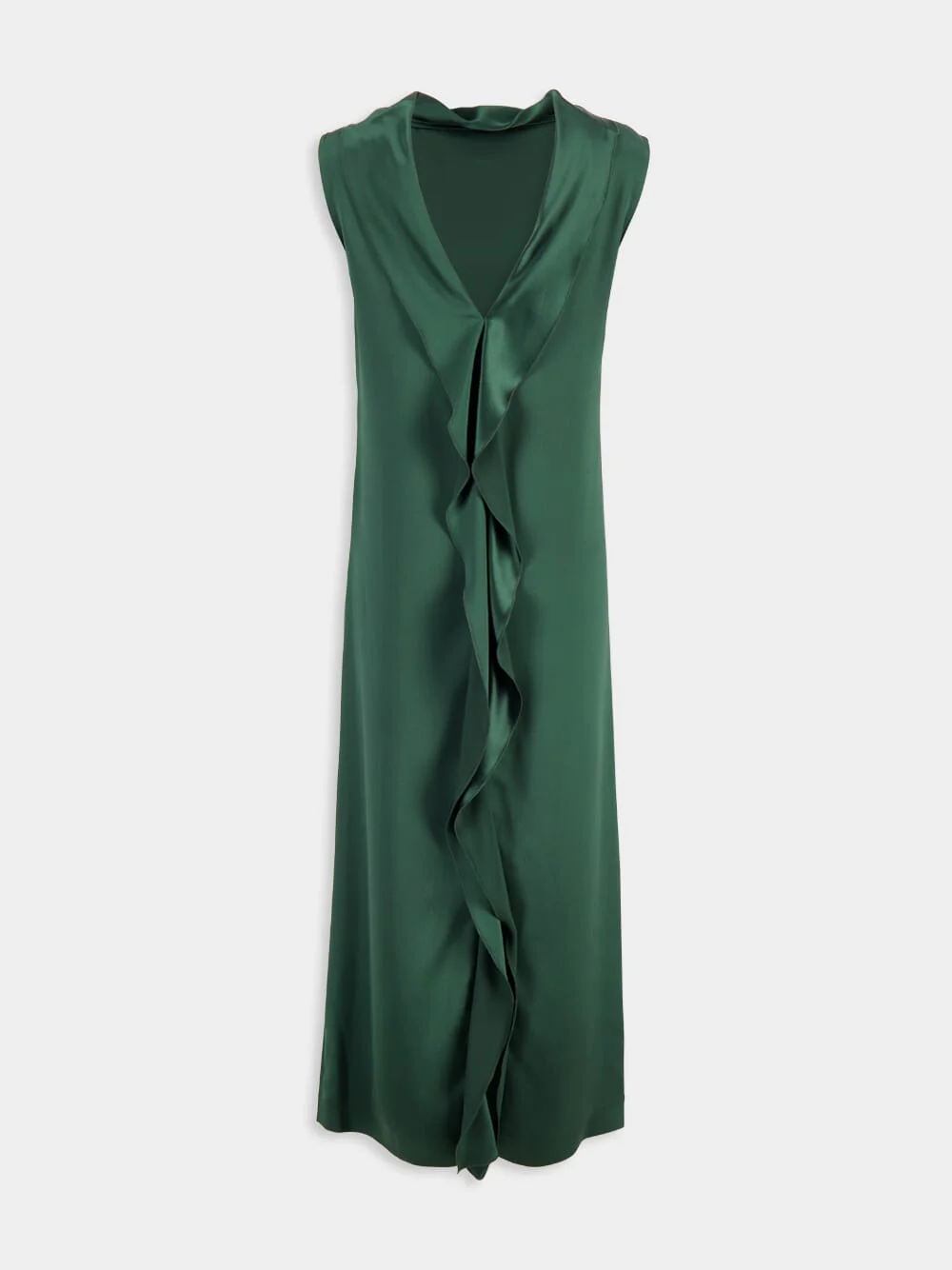 Sethie Silk Maxi Dress in Monstera - Image 2