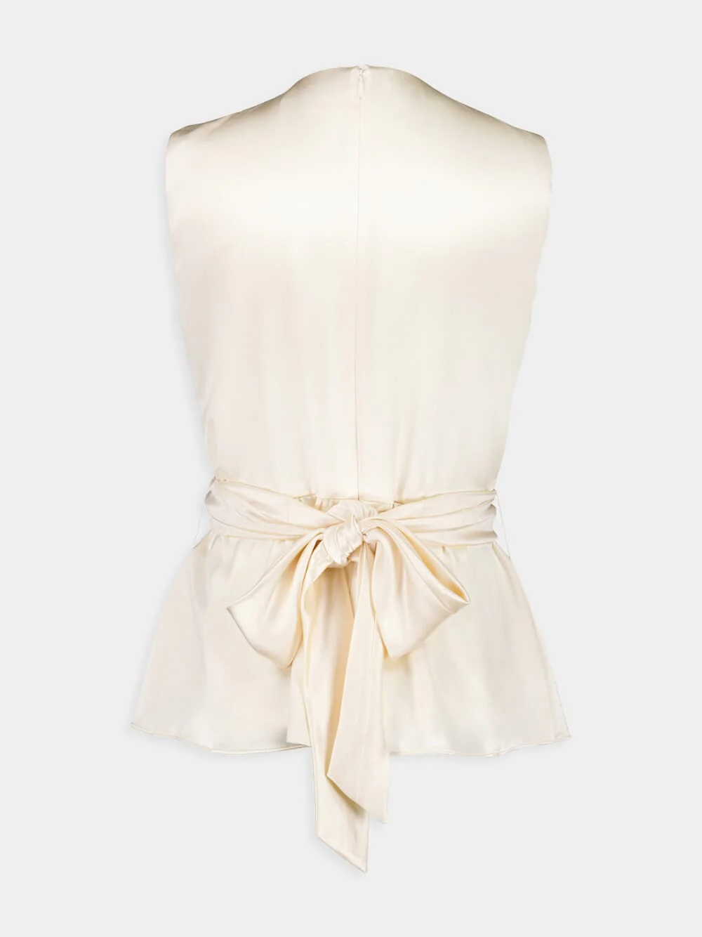 Tizzy Silk Top in Tapioca - Image 2