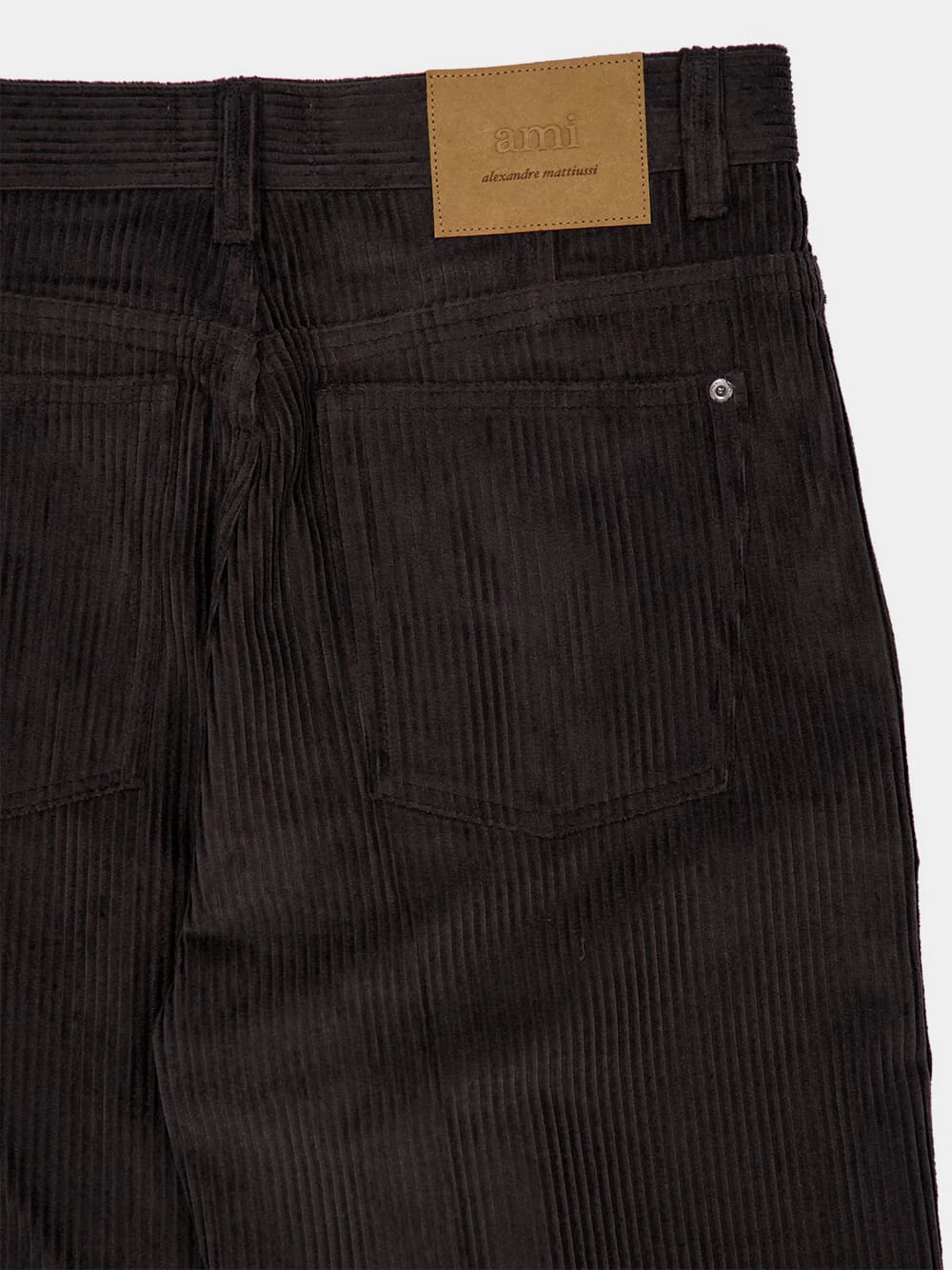 Anthracite Cotton Corduroy Large Fit Trousers - Image 4