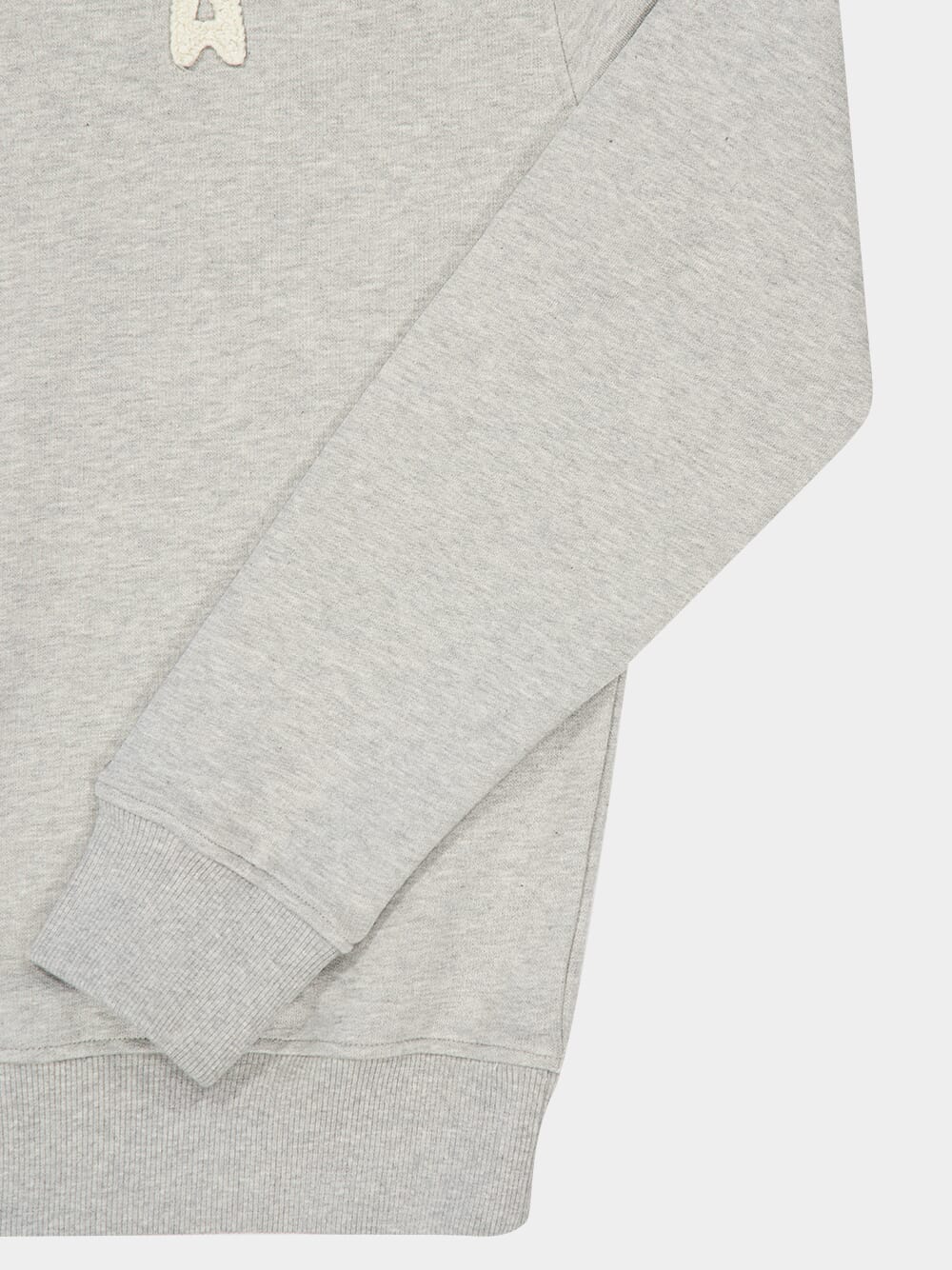 Ash Grey Cotton Knitted Ami De Coeur Sweatshirt - Image 6