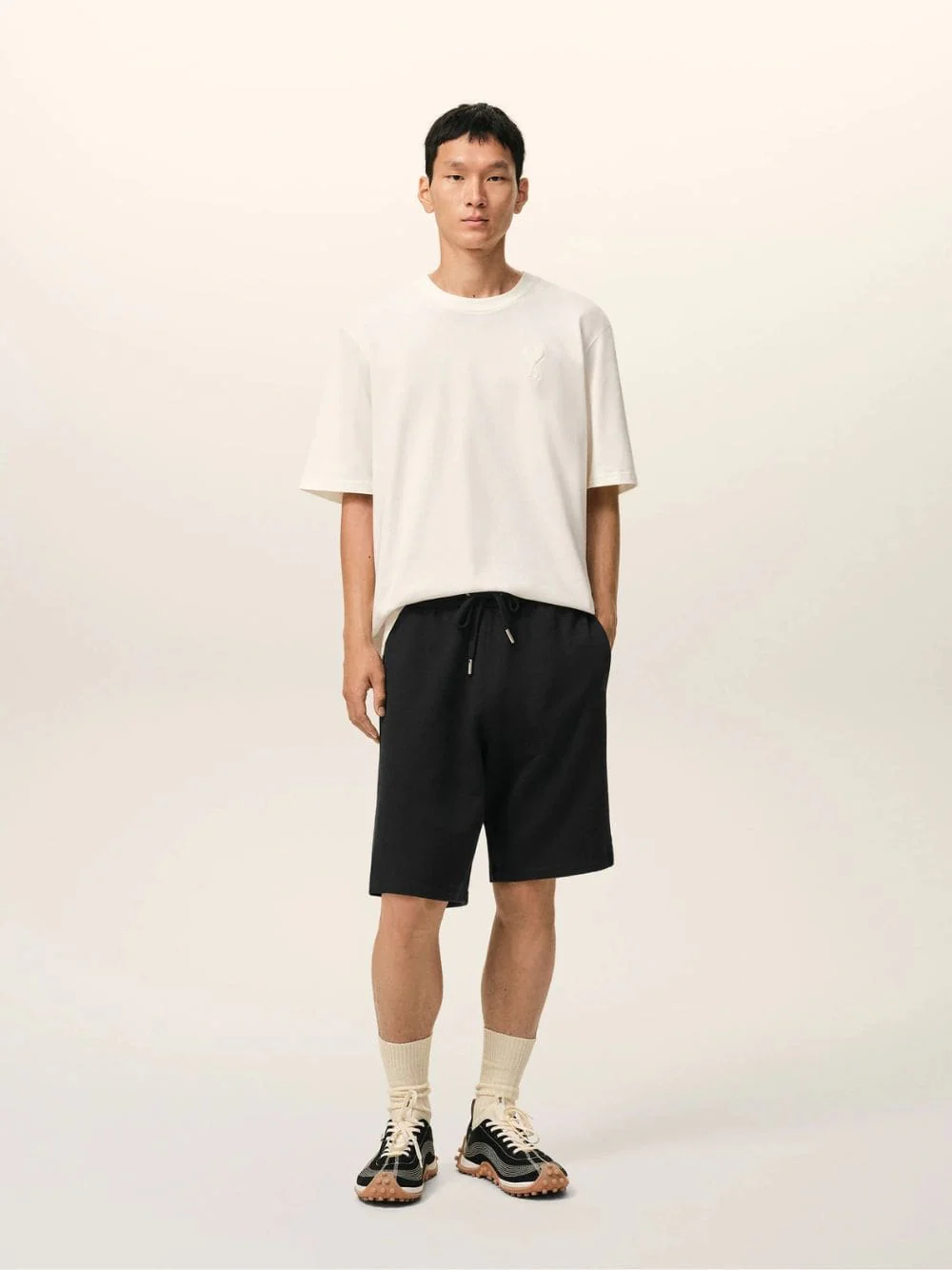 Black Ami De Coeur Cotton Shorts