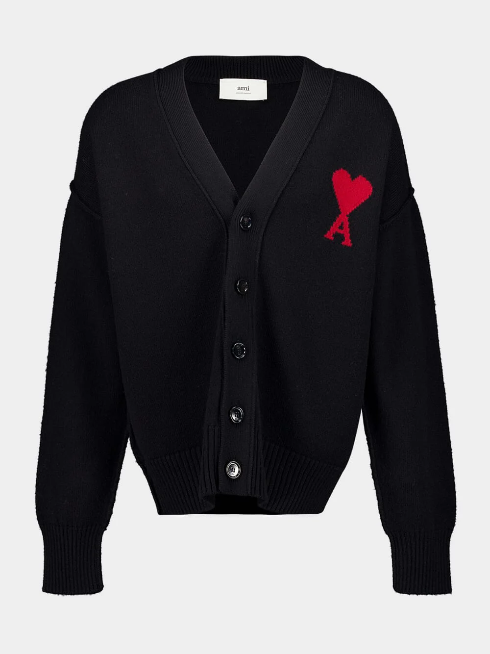 Black Ami de Coeur Wool Cardigan