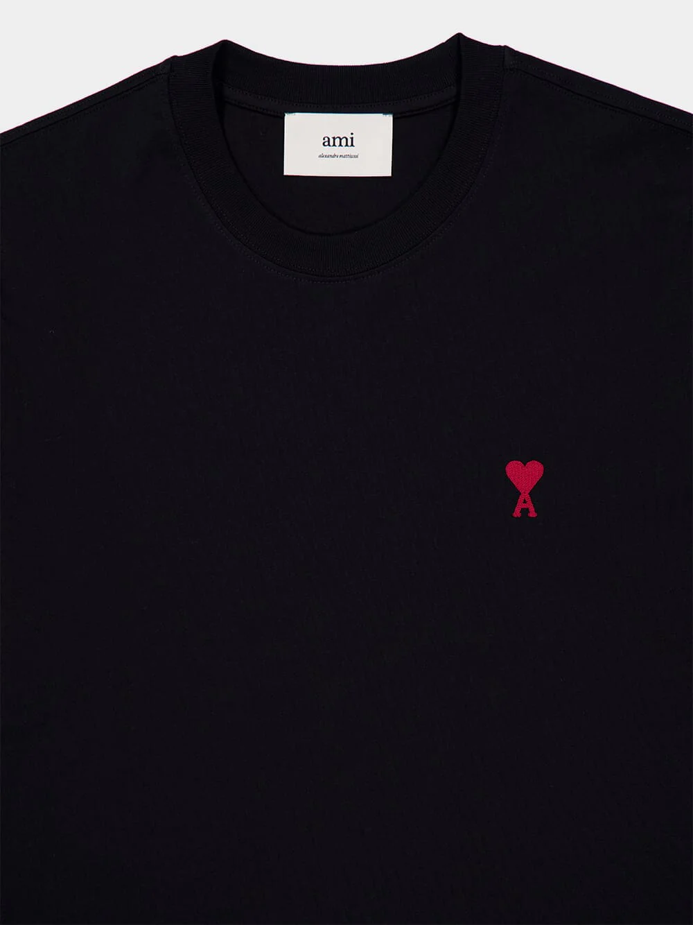 Black Cotton Embroidered T-Shirt - Image 5
