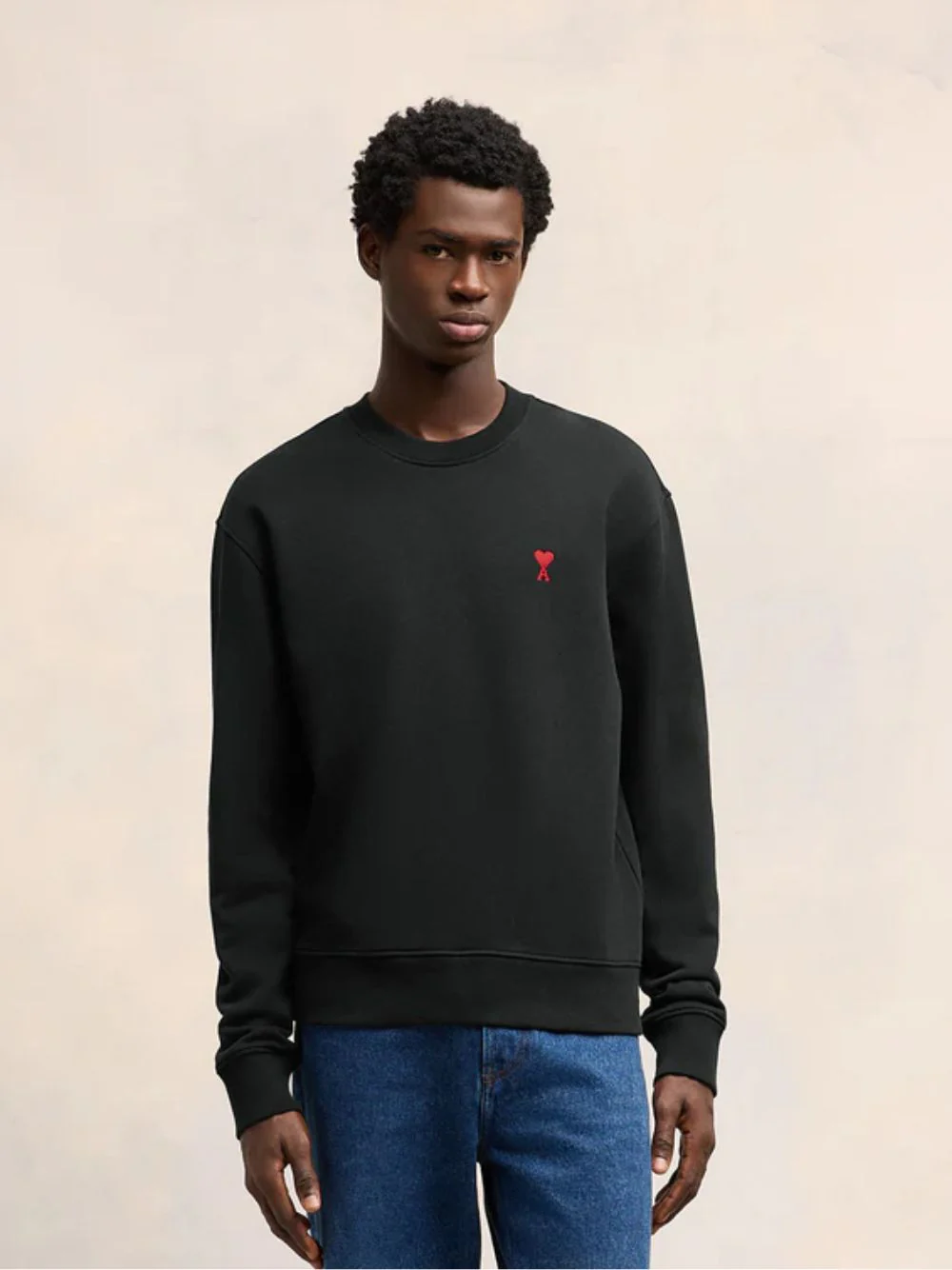 Black Cotton Sweatshirt - Image 2