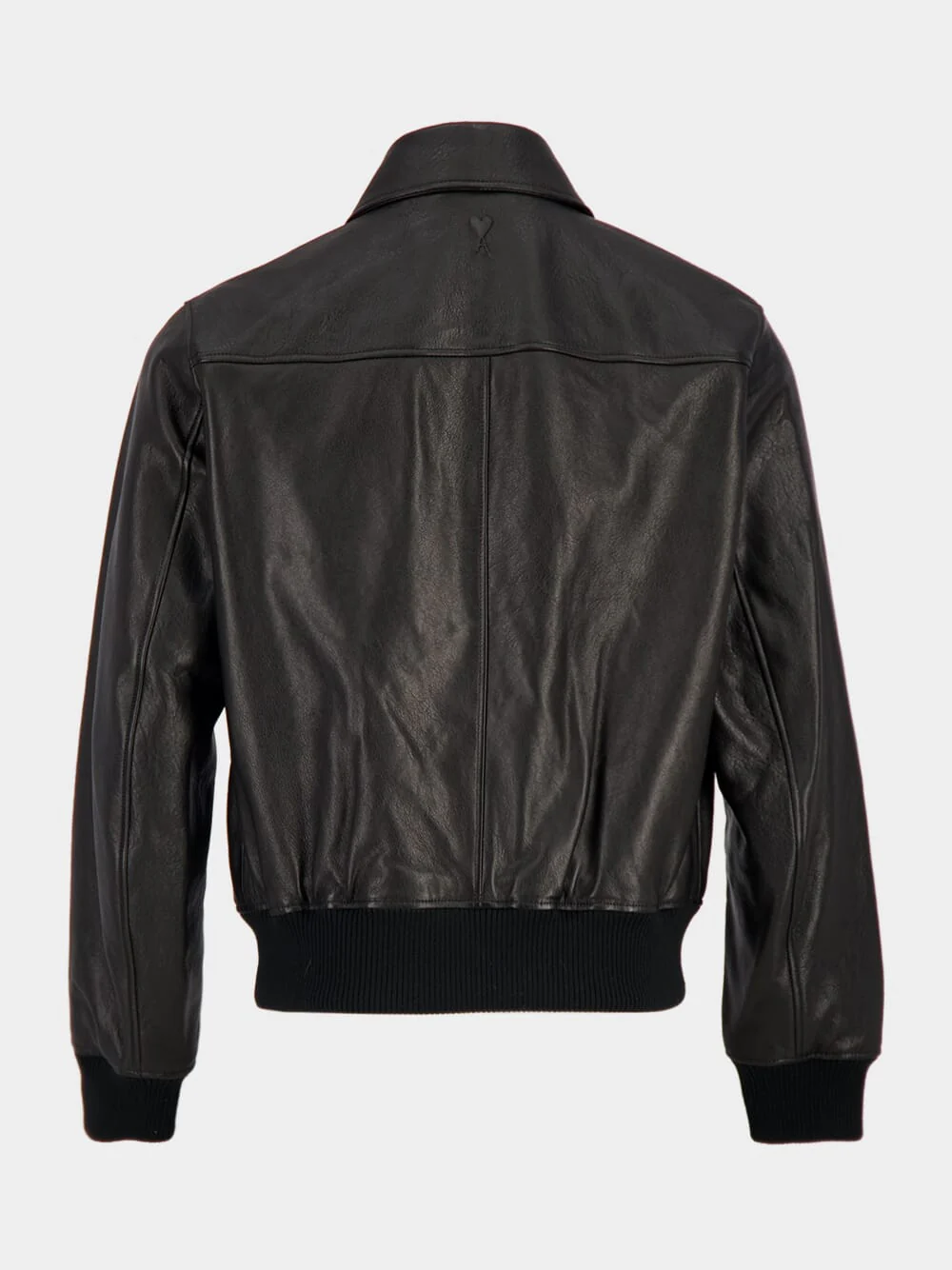 Black Lamb Leather Zipped Jacket - Image 4