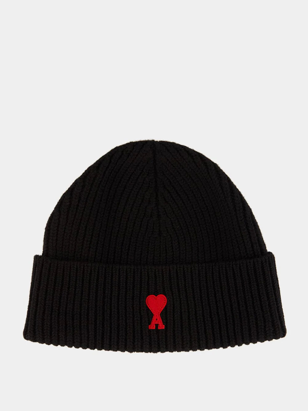 Black Wool Ami de Coeur Beanie