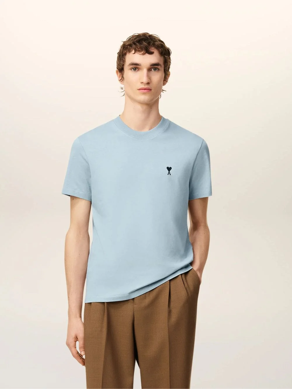 Blue Ami de Coeur Cotton T-Shirt - Image 2