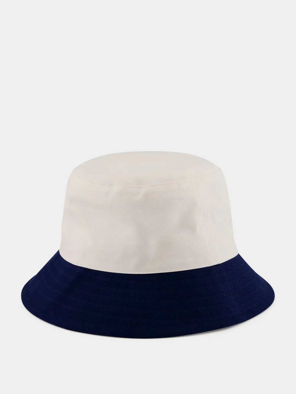 Blue and White Cotton Bucket Hat - Image 2