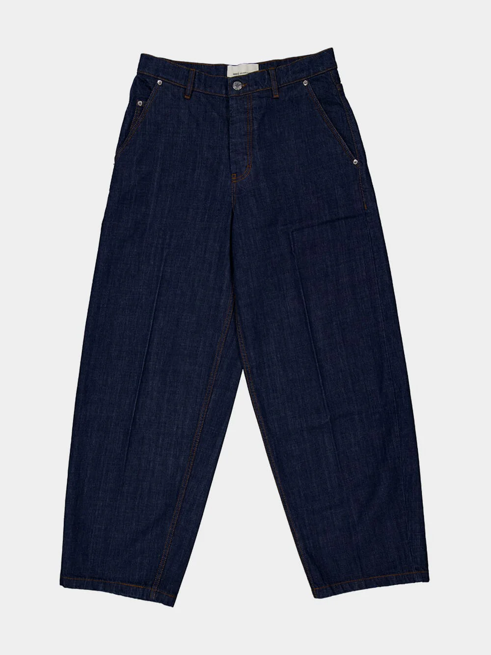 Blue Cotton Balloon Fit Jeans - Image 8