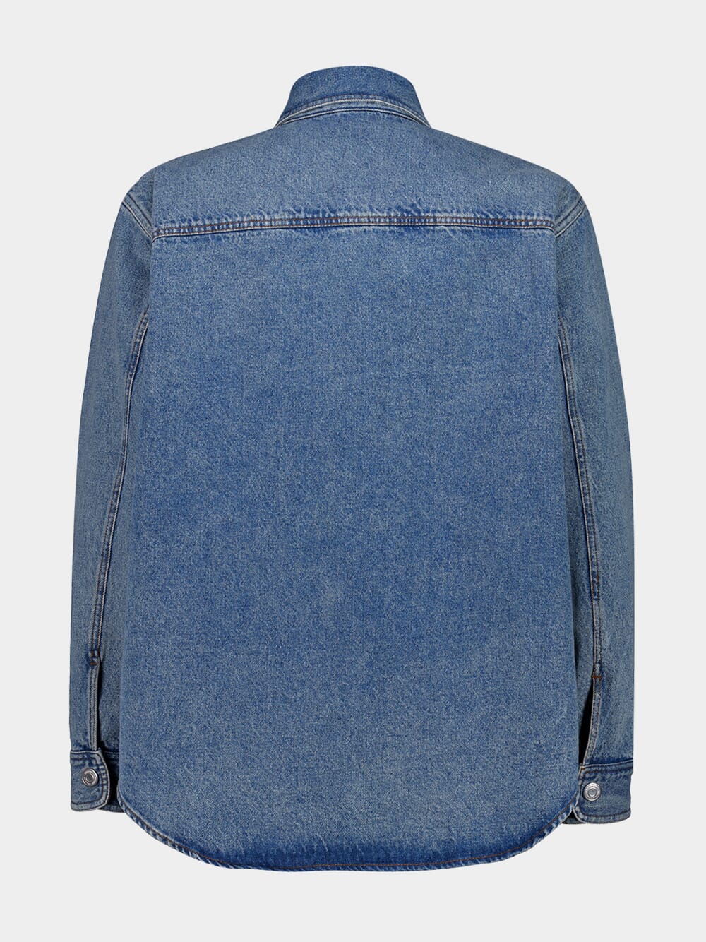 Blue Cotton Knitted Ami De Coeur Overshirt - Image 2