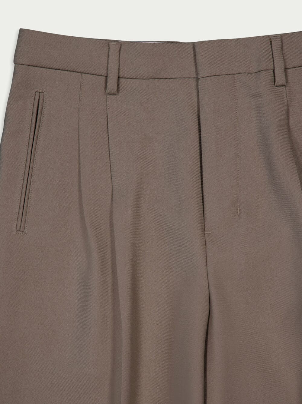 Box-Pleat Wool Tailored Trousers - Image 3
