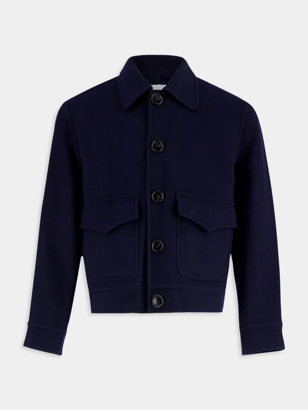 Boxy Fit Wool Coat