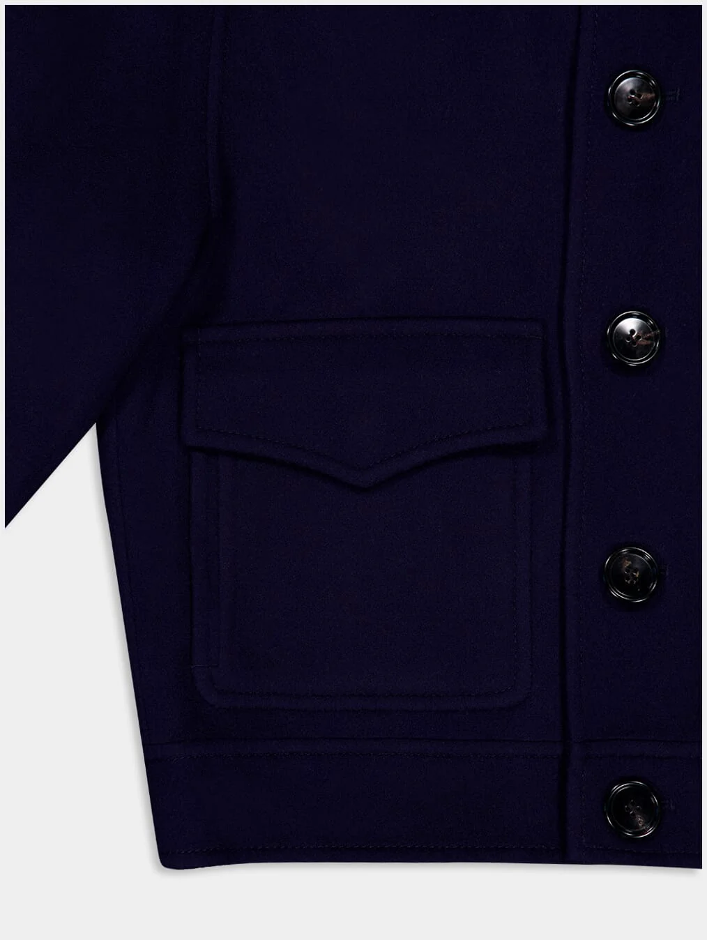 Boxy Fit Wool Coat - Image 4