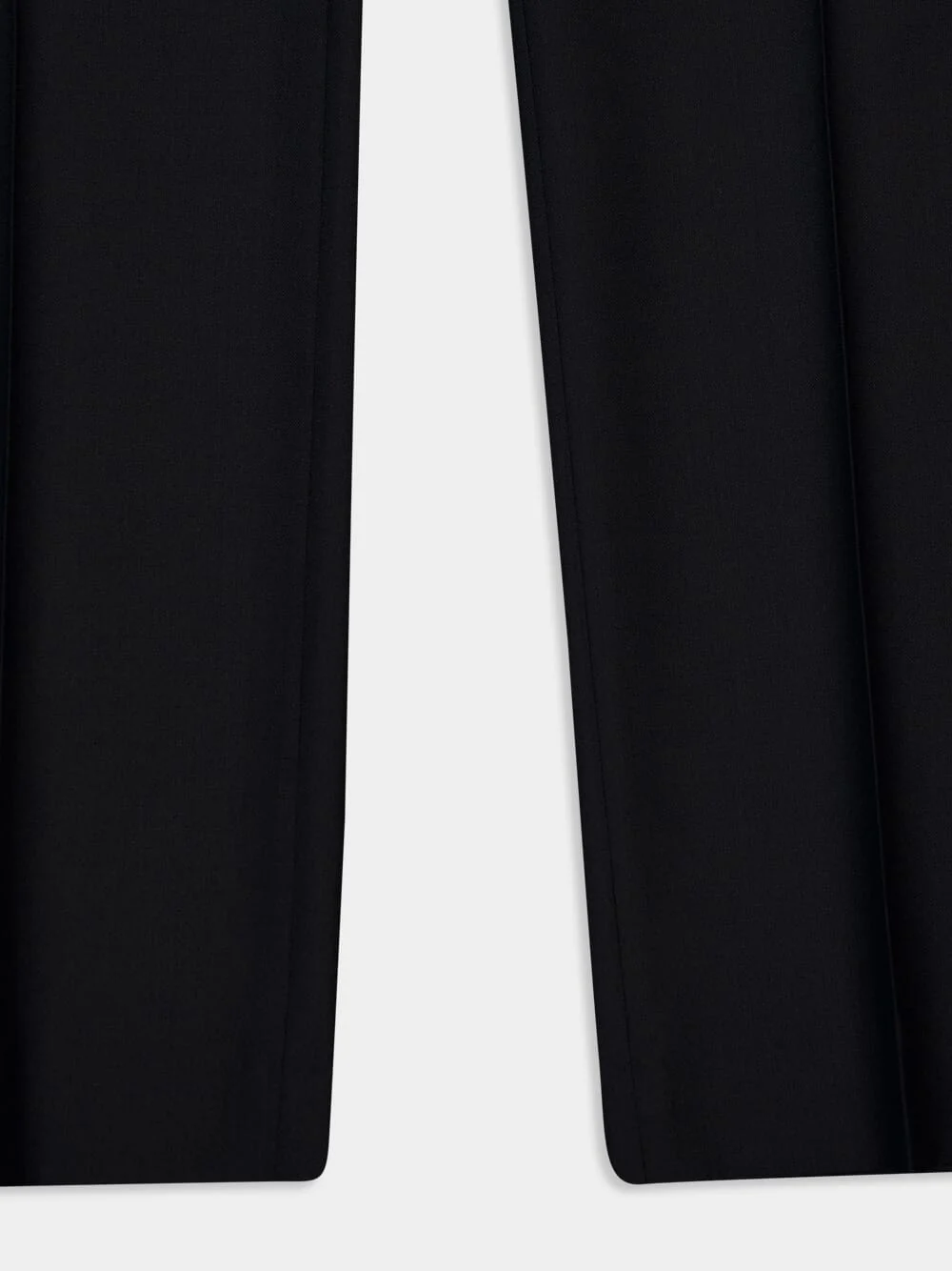 Black Wool Elasticated Waist Trousers - Image 6