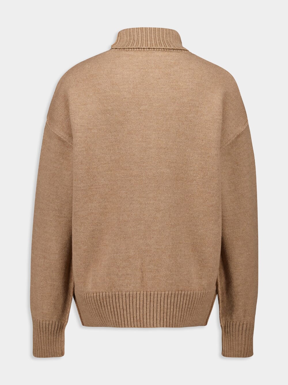 Camel Felted Merino Wool Sweater - Image 2