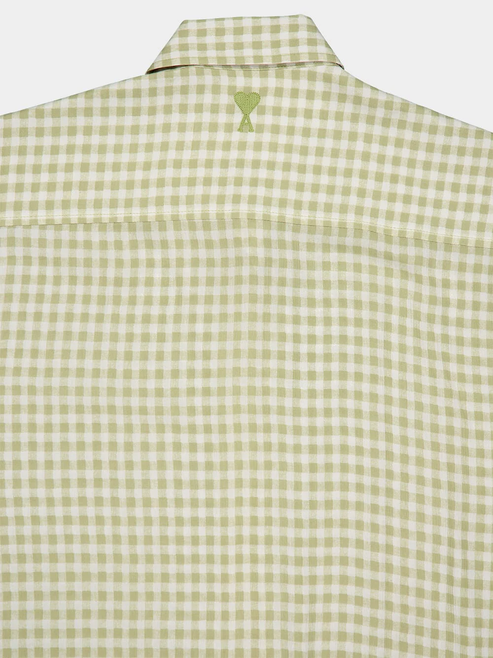 Green Boxy Fit Check Shirt - Image 5