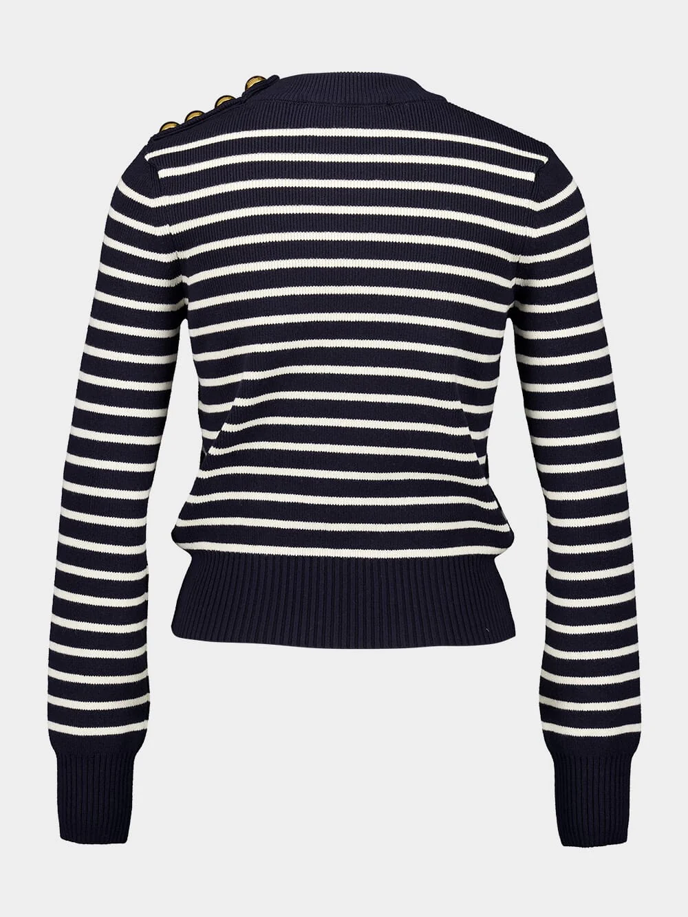 Navy Striped Sailor Sweater - Image 2