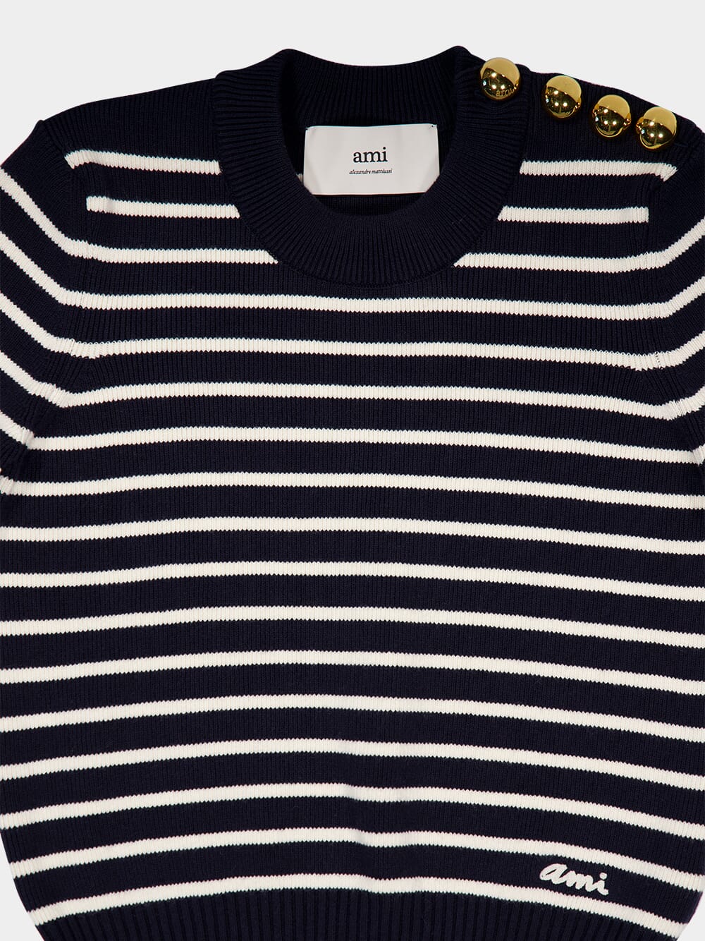 Navy Striped Sailor Sweater - Image 3