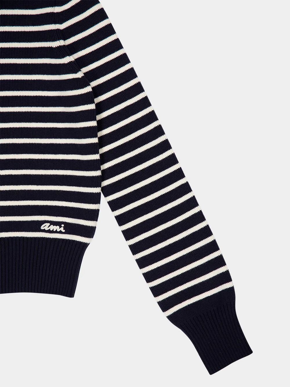 Navy Striped Sailor Sweater - Image 4