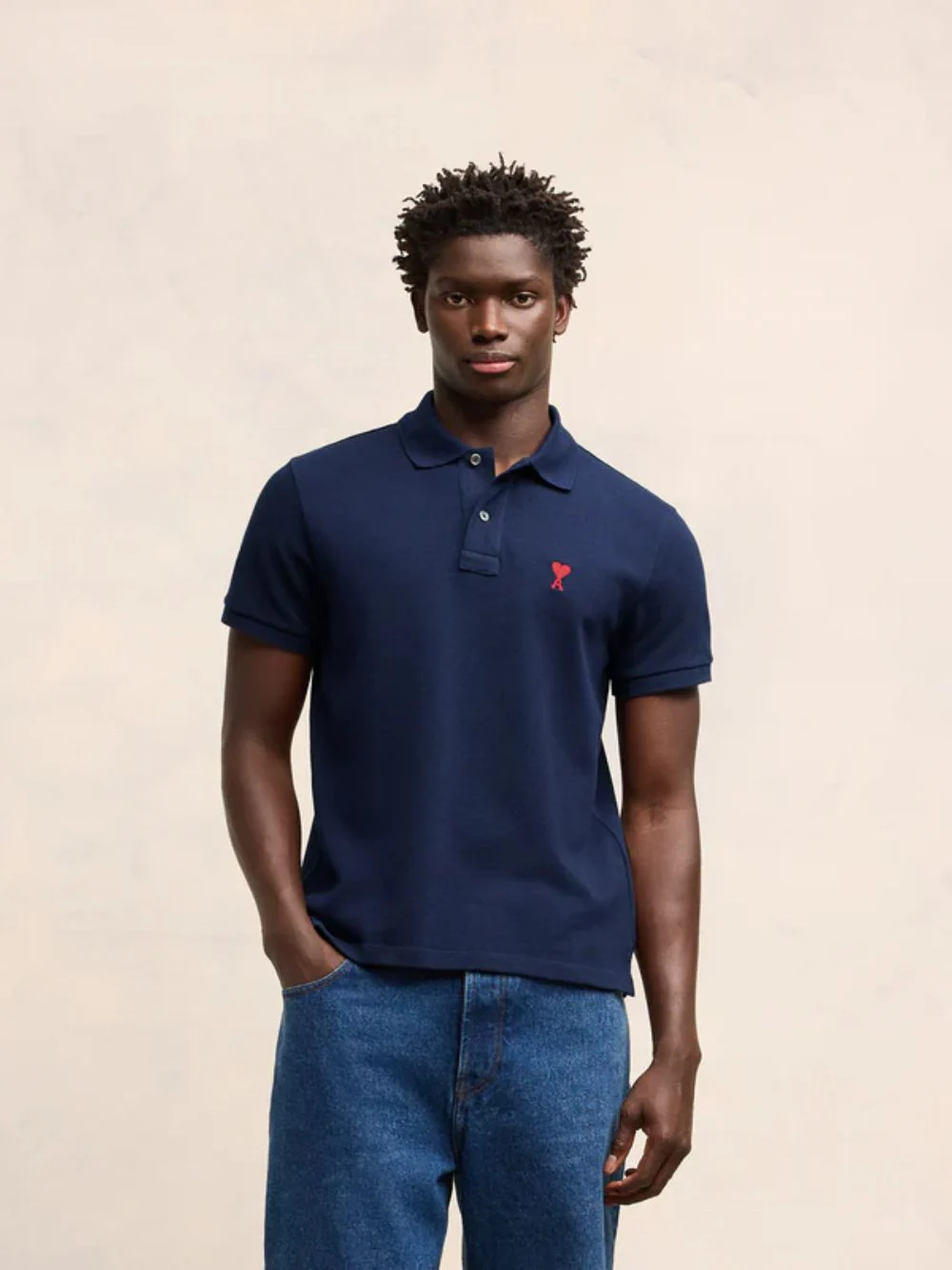 Night Blue Ami de Coeur Polo Shirt - Image 2