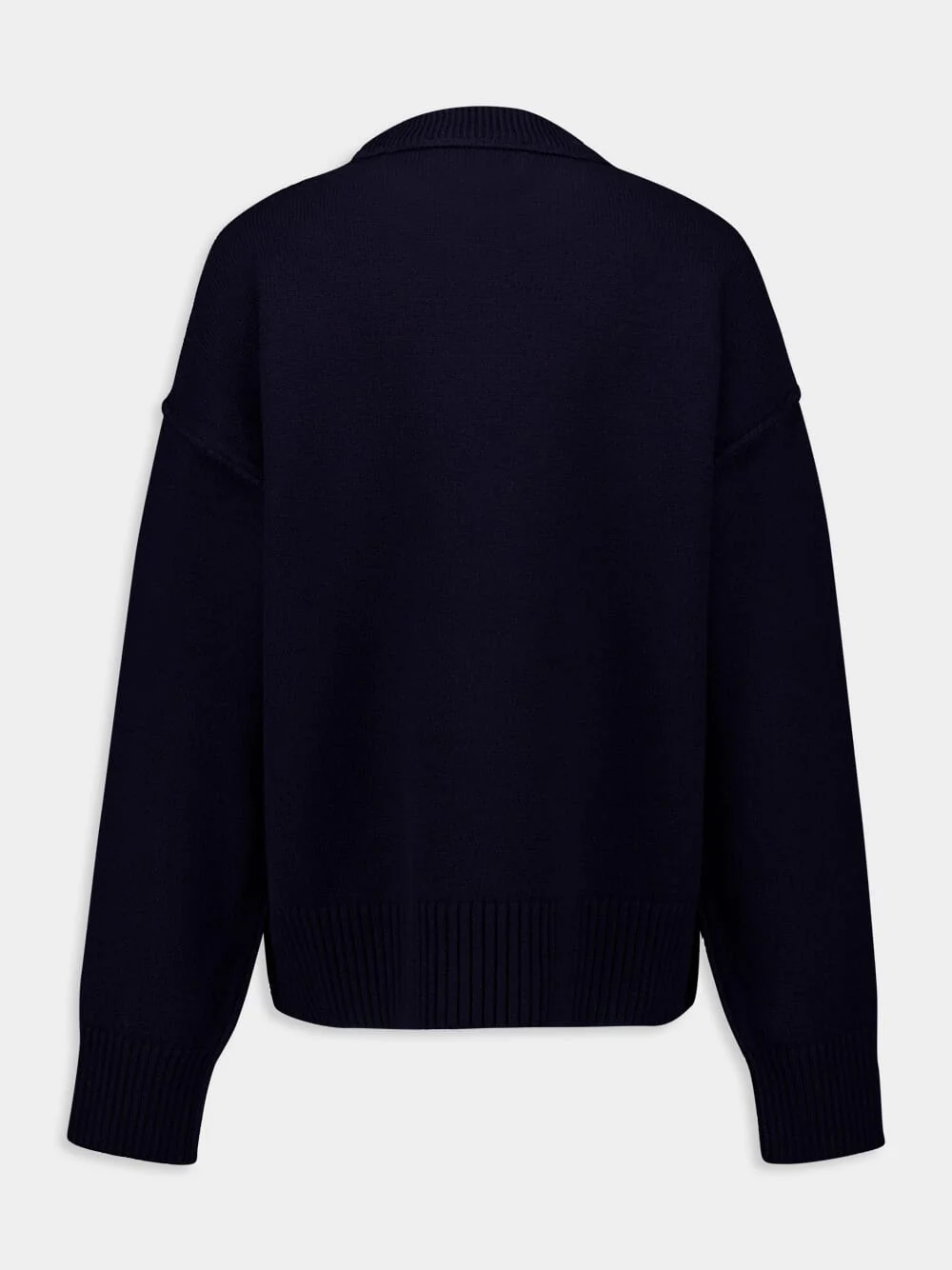 Night Blue Merino Wool Sweater - Image 2