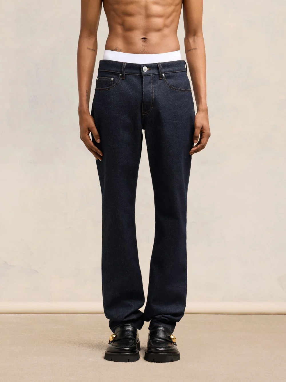 Raw Indigo Classic Fit Jeans - Image 2