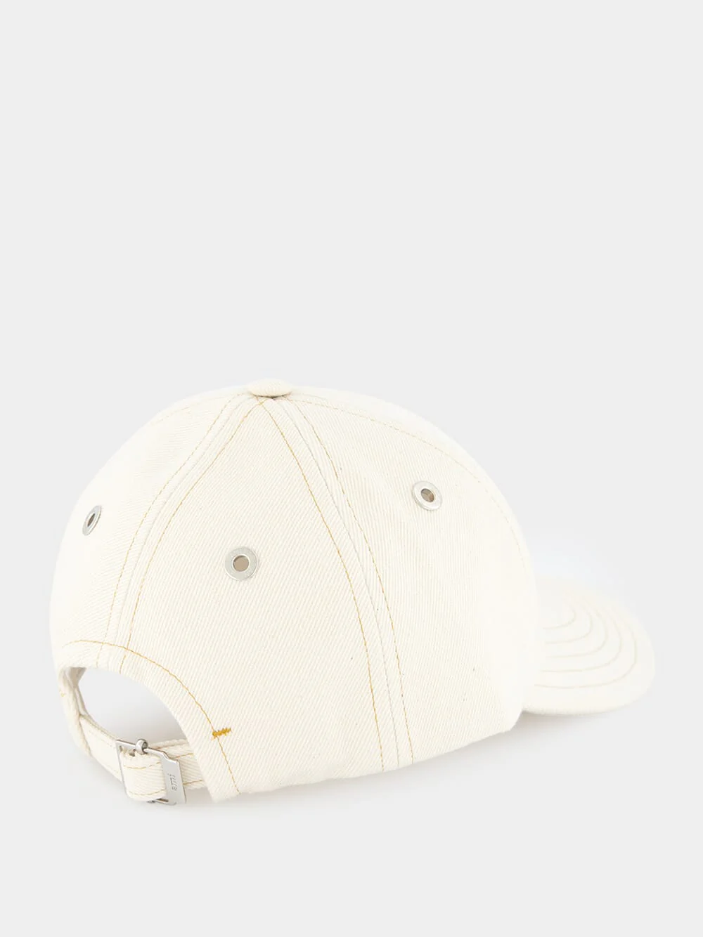 Cream Logo Embroidered Cap - Image 3