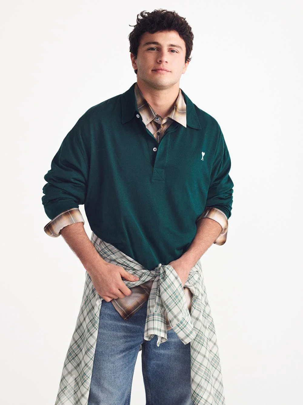 Evergreen Cotton Boxy Polo