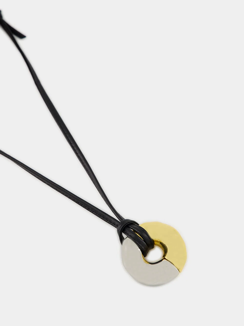 Gold and Silver Brass Dune Necklace - Image 3