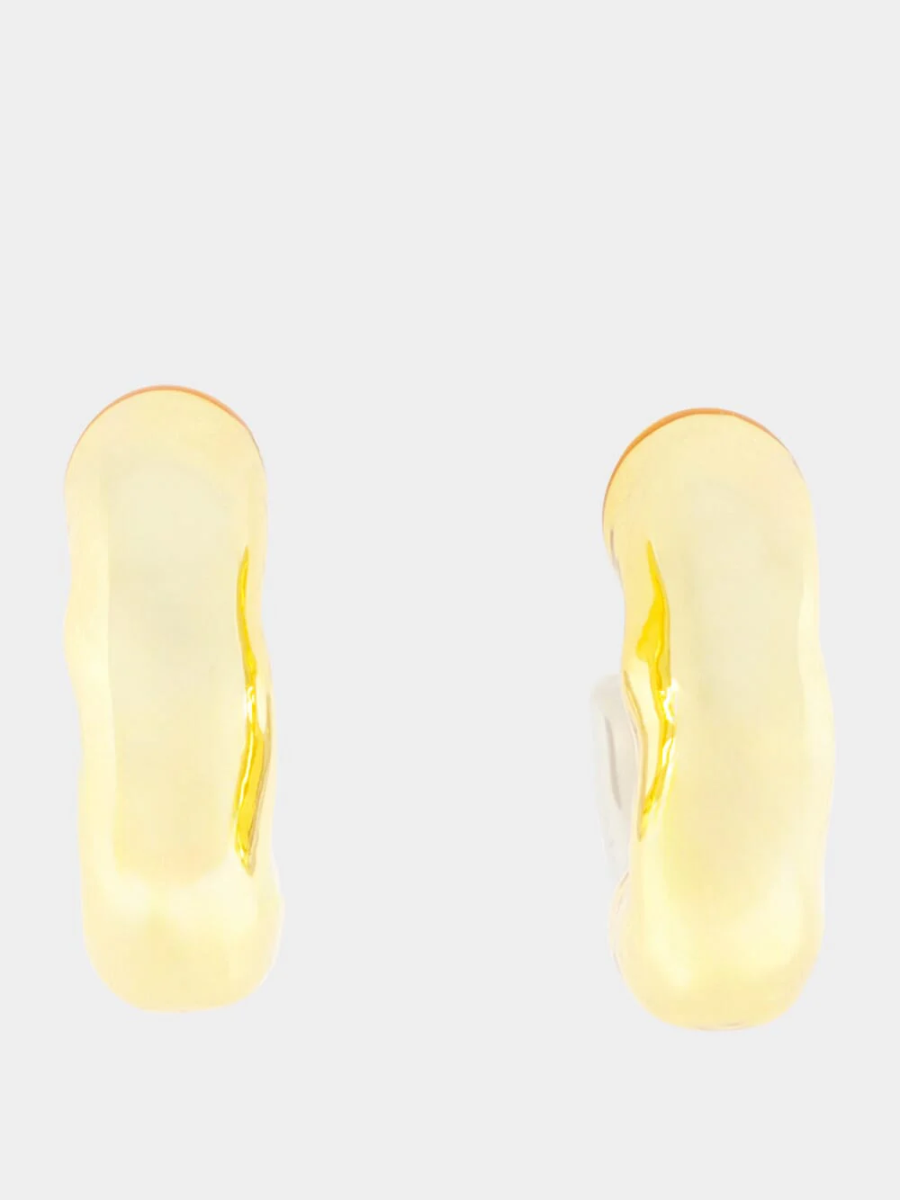 Gold and Silver Hammered Hoop Earrings