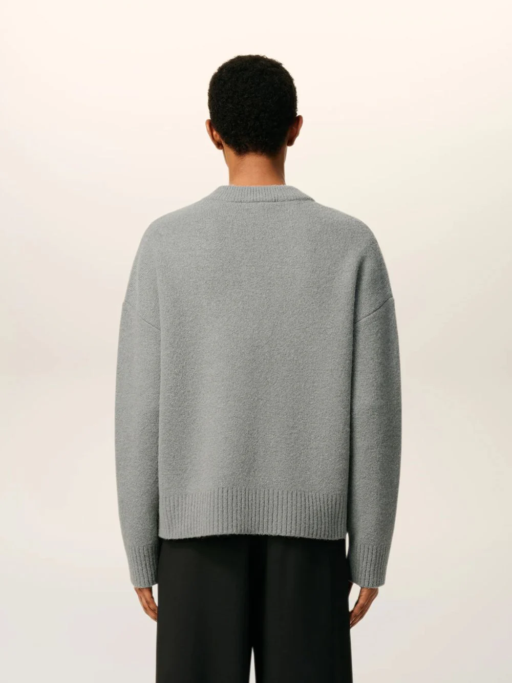 Grey Alpaca Ami De Coeur Cardigan - Image 4