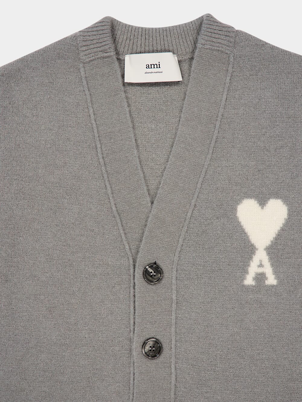 Grey Alpaca Ami De Coeur Cardigan - Image 5