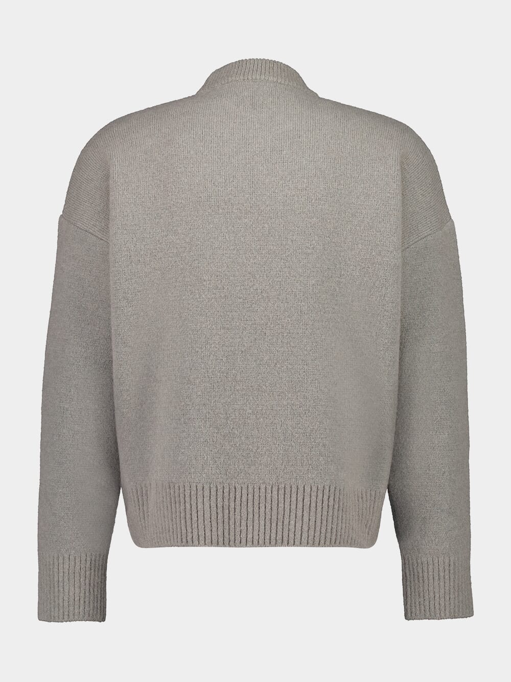 Grey Alpaca Ami de Coeur Crewneck Sweater - Image 4