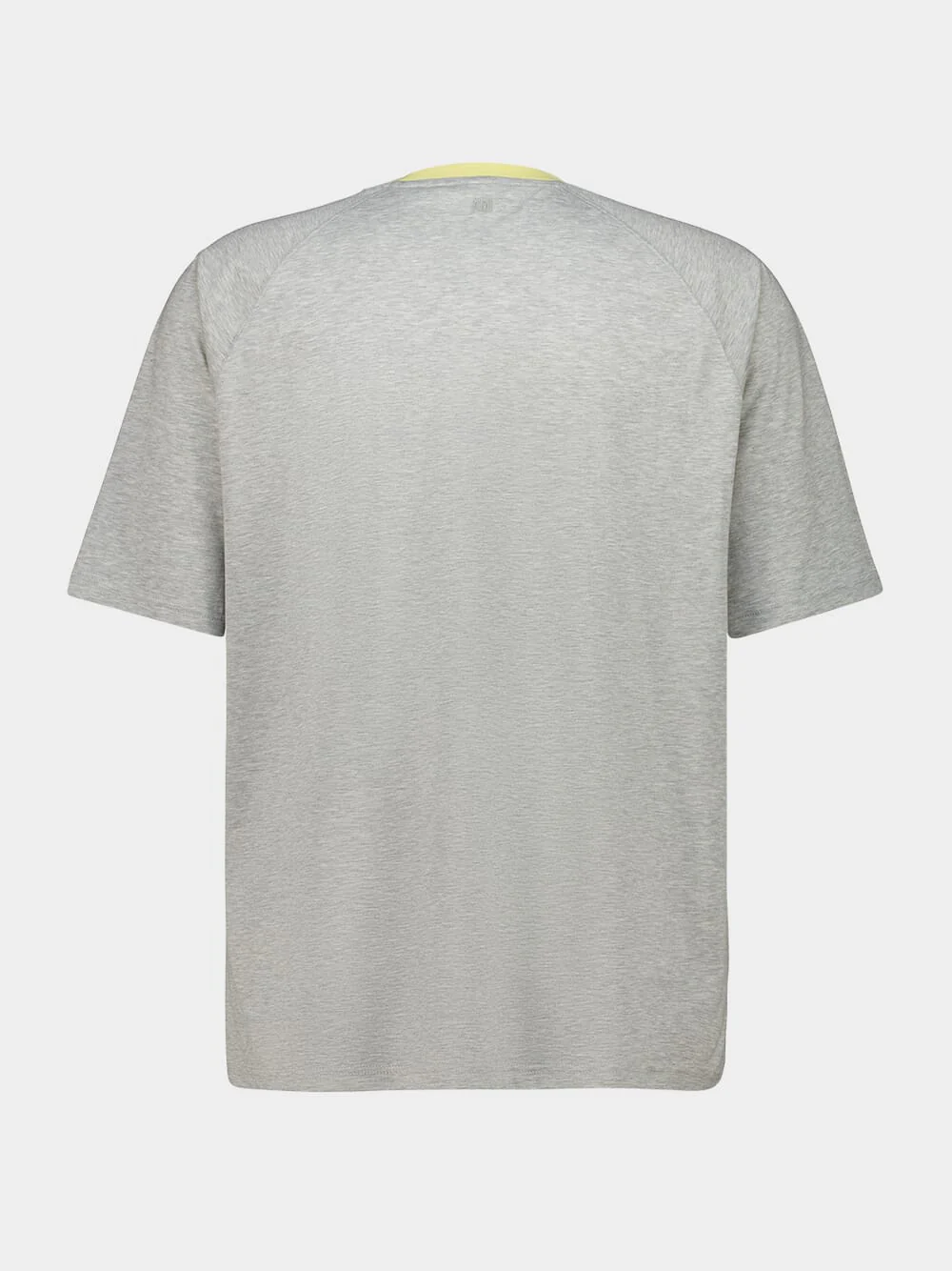 Grey and Yellow Ami De Coeur Cotton T-Shirt - Image 3
