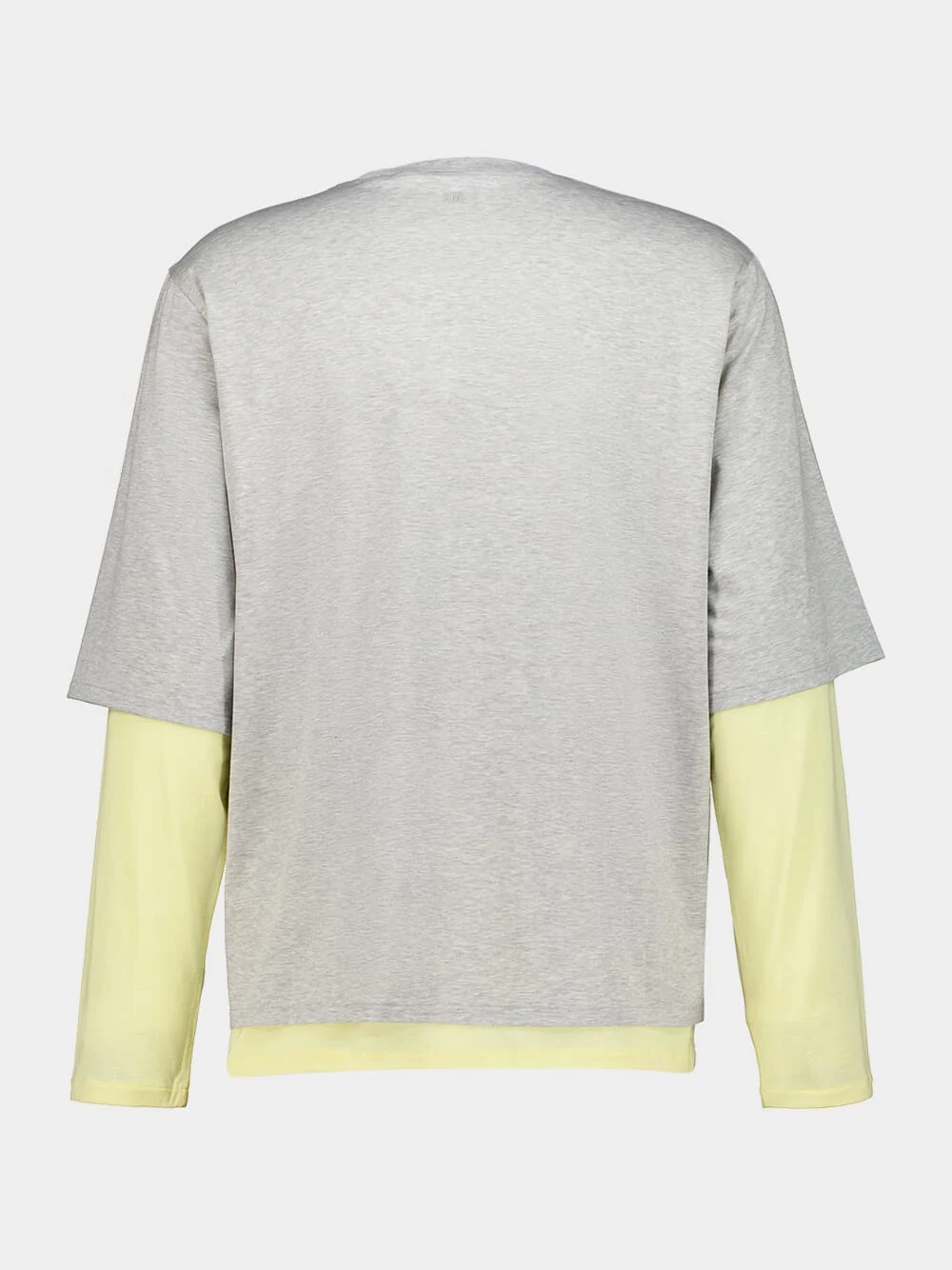 Grey Double-Sleeve Ami De Coeur T-Shirt - Image 4