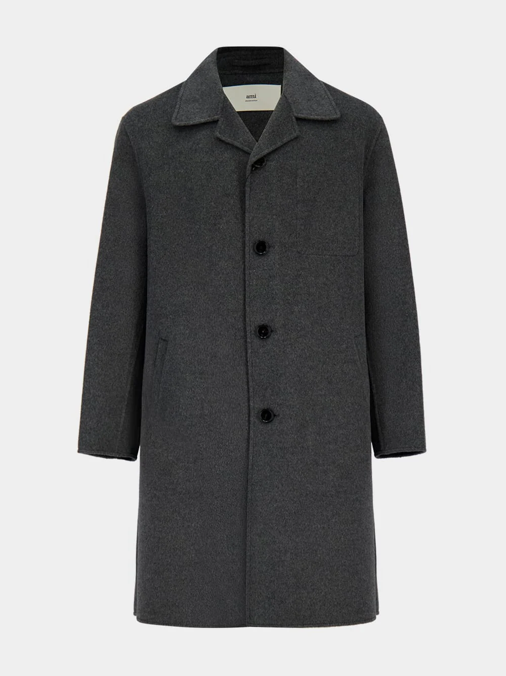 Gris Chine Grey Wool Belted Coat - Image 2
