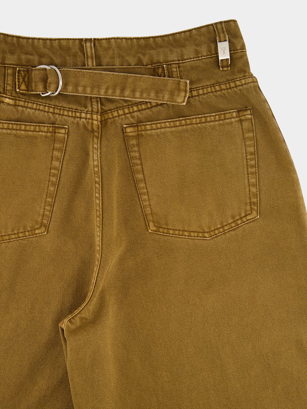Hazelnut Cotton Wide Bermuda Shorts - Image 6
