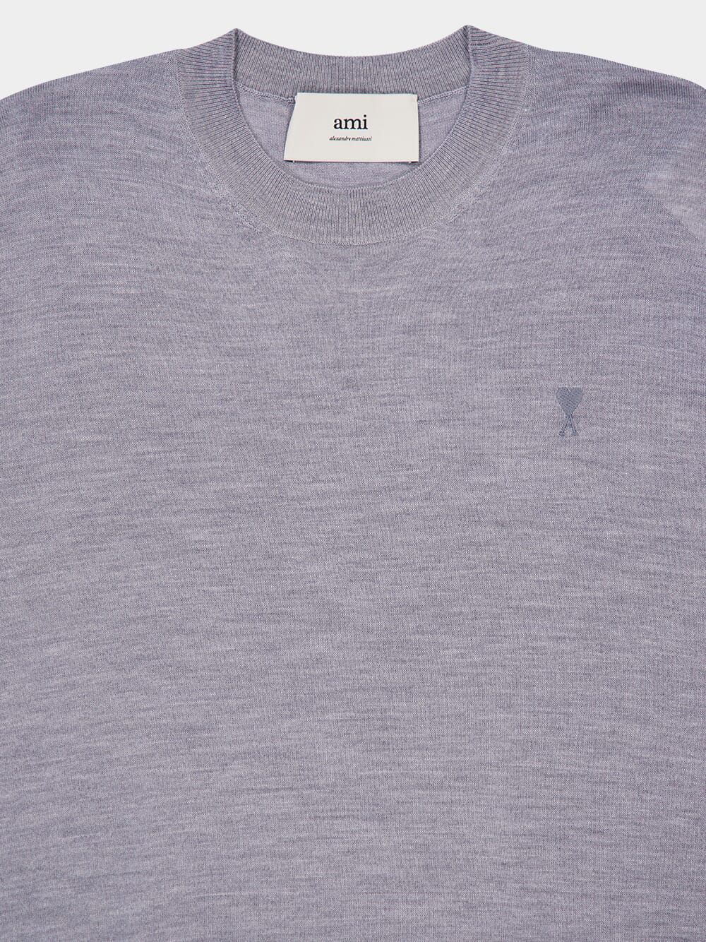 Heather Grey Ami de Coeur Crewneck Sweater - Image 3