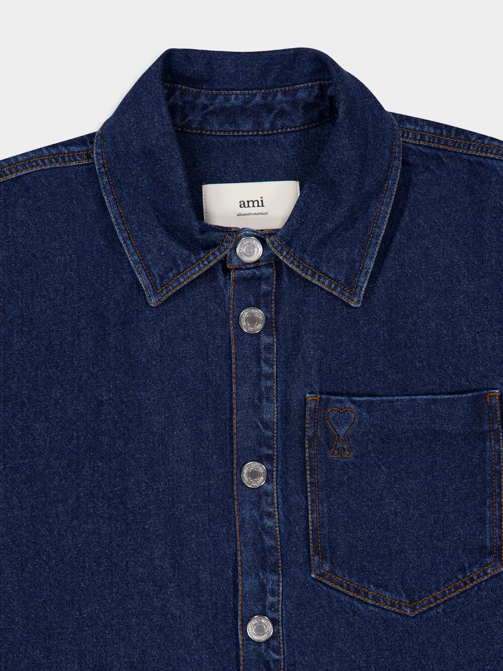 Indigo Blue Ami de Coeur Denim Overshirt - Image 5