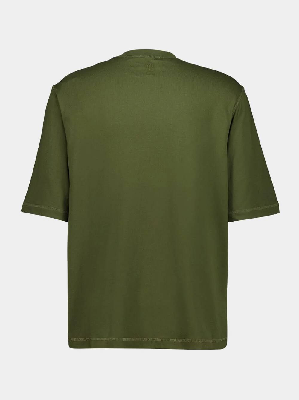 Loden Green Oversized Cotton T-Shirt - Image 9