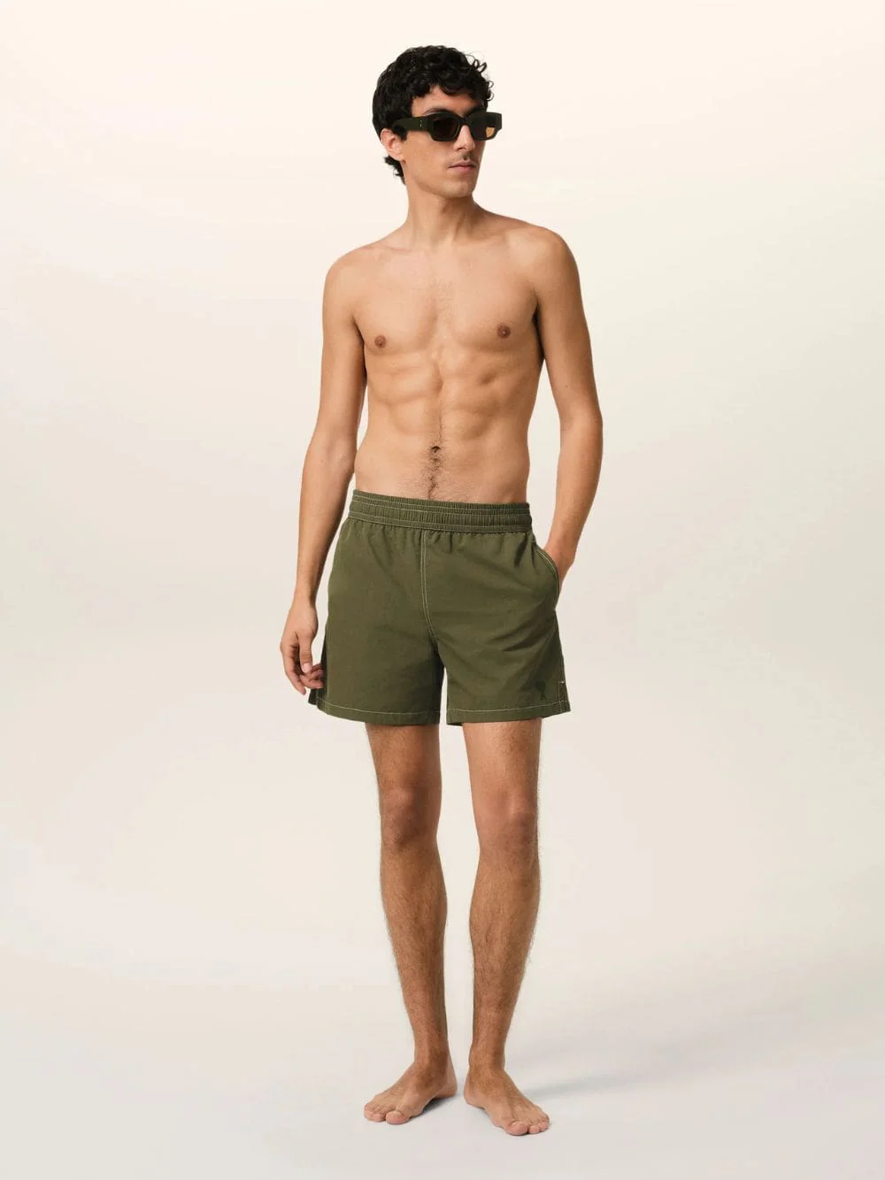 Loden Green Technical Beach Shorts