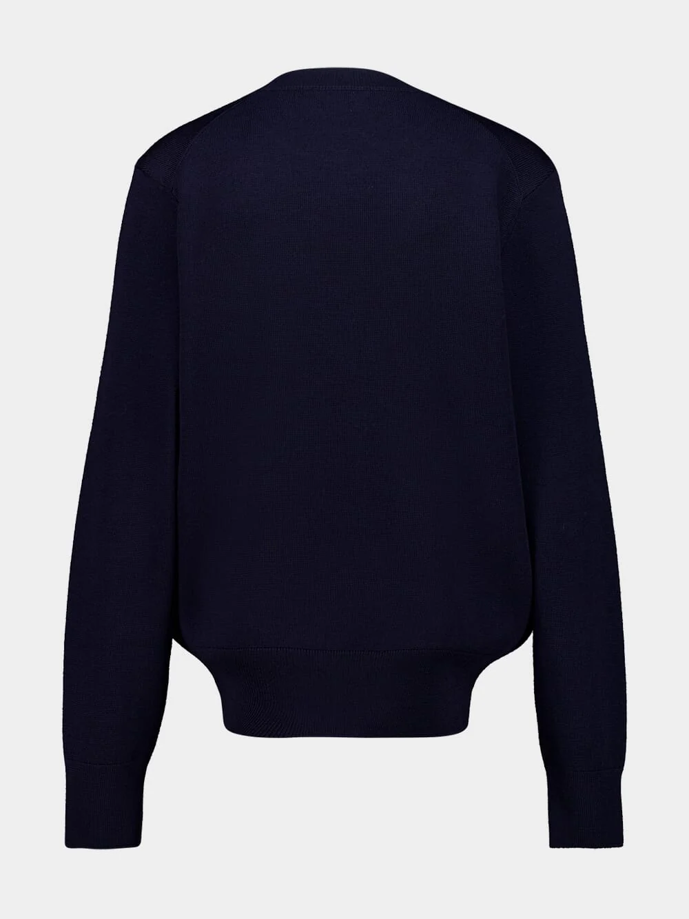 Navy Blue Ami De Coeur Wool Sweater - Image 4
