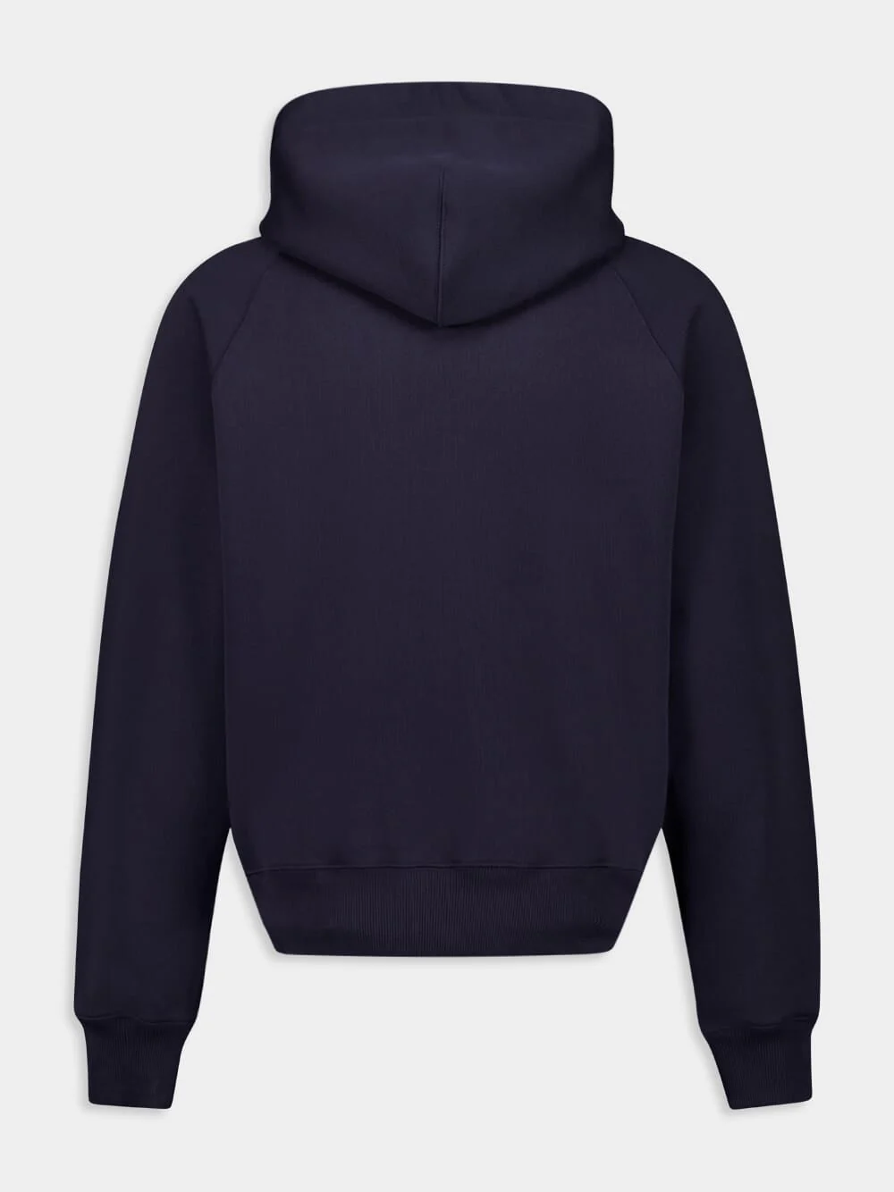Navy Cotton Hooded Sweatshirt with Patch - Image 6