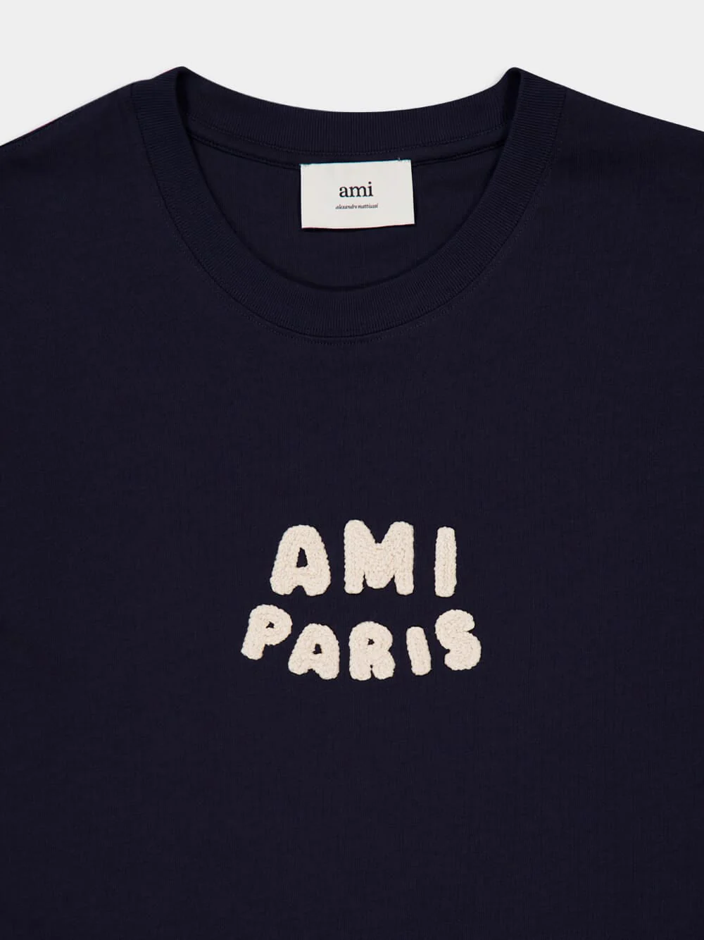 Navy Cotton Patch T-Shirt - Image 7